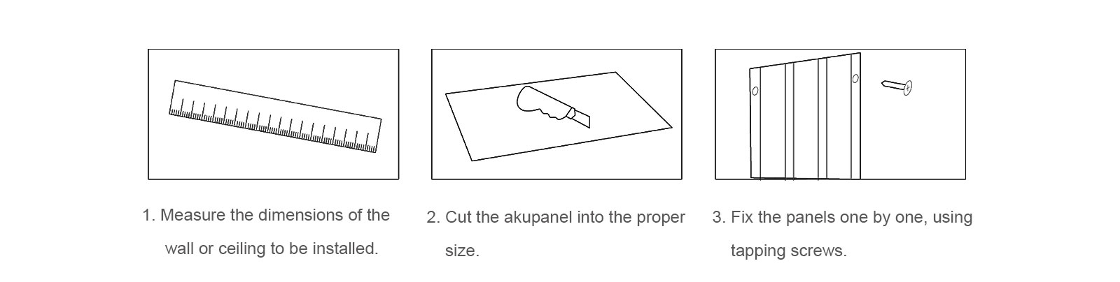 Akupanel Acoustic Panel Installation Steps